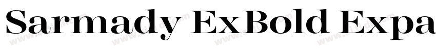 Sarmady ExBold Expan字体转换